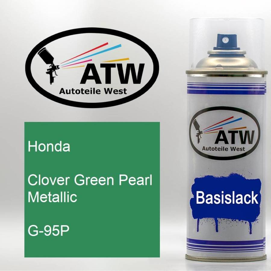 Honda, Clover Green Pearl Metallic, G-95P: 400ml Sprühdose, von ATW Autoteile West.
